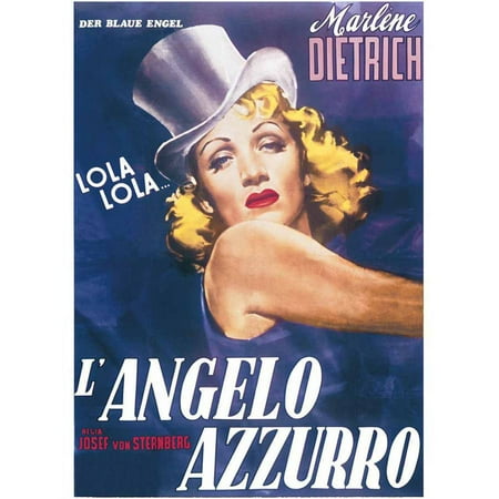 L'Angelo Azzurro (Marlene Dietrich) Vintage Advertising Art Print