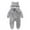 Gray, variant on Kaemgyyd Baby Boys Girls Snowsuit Newborn Sherpa Footie Romper Winter Thick Fleece Jumpsuit Infant Coat 0-12 Months