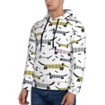 thumbnail image 3 of Sikiie Dachshund Dog Puppy Men's Hoodie, Essentials Hoodie, Sweatshirt, Pullover Hooded Sweatshirt for Men-XX-Large, 3 of 7
