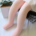 thumbnail image 2 of Ccpelsie Kids Tights Toddler Seamless Cable Knit Leggings Stockings Cotton Pantyhose Pants for Little/Big Girls(Pink,3-12 Months), 2 of 6