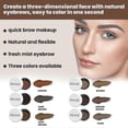 thumbnail image 5 of Eyebrow Cream Set Waterproof, Smooth And Easy To Apply, No Smudging And No Makeup Removal Dark Brown Set, 5 of 5