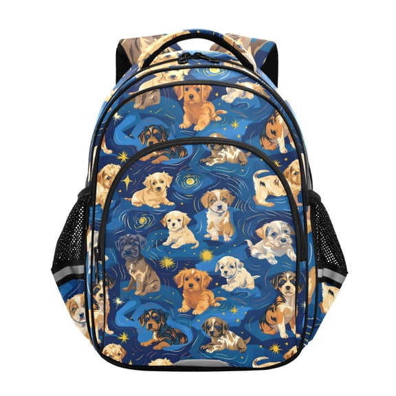 ALAZA Cartoon Puppy Dog School Backpack Elementary Bag Bookbag Travel Rucksack