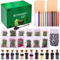 thumbnail image 1 of Witchcraft Kit Colored Candles Crystals Dried Herbs for Beginners Wiccan Spells Gift Box Packaging, 1 of 5