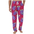 thumbnail image 2 of Styesk Men's Pants Men Printing Elastic Waist Draw Rope Pocket Full Length Pants, 2 of 6