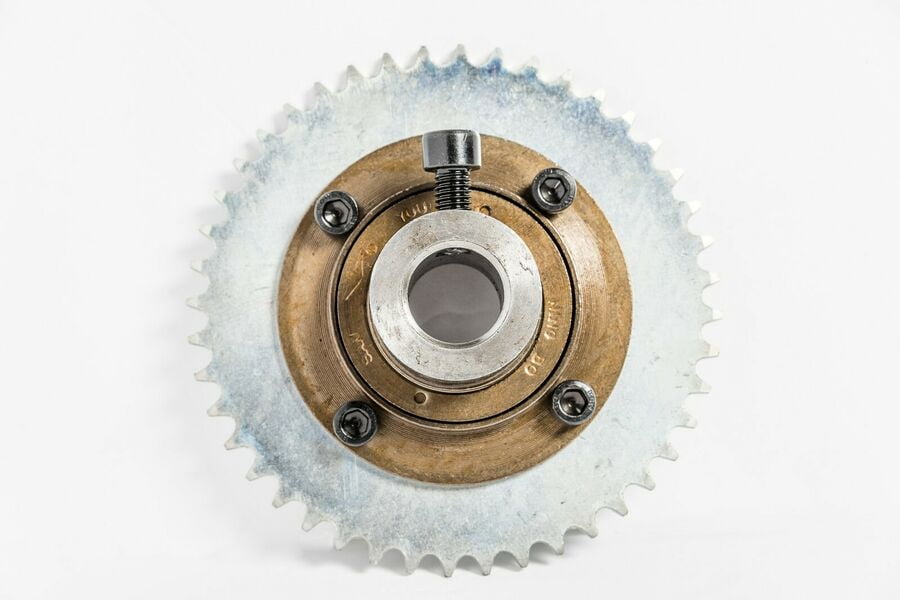 T8F 54T Sprocket Chain Drive Gear+21mm 13/16" Axle Shaft Hub Free Wheel