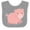 Heather and White, variant on Inktastic Cute Little Pink Farm Pig Boys or Girls Baby Bib