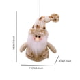 thumbnail image 3 of Figurita De Papá Noel Marrón, Muñeco De Nieve Y Reno Con Bufandas Y Chalecos De Punto Para Fiestas Navideñas, Bandeja Escalonada Para Mesa, 3 of 6