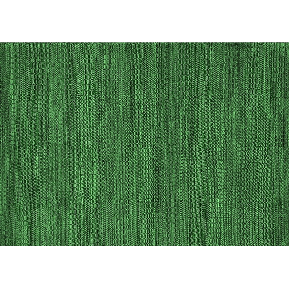 Ahgly Company Indoor Rectangle Abstract Emerald Green Modern Area Rugs, 5' x 7'
