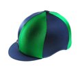 thumbnail image 1 of Capz - Cubierta de lycra en dos tonos para cascos (Azul Marino/Esmeralda), 1 of 2