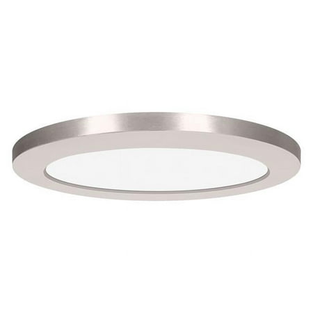 

20831LEDDCS-BS-ACR 9 in. 3000K ModPLUS Brushed Steel LED Flush Mount Ceiling Light Acrylic Lens