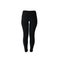 thumbnail image 3 of Black Yoga Pants Workout Leggings No See Throw Durable Fabric Soft Stretchy, 3 of 6
