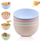 thumbnail image 1 of Zhuge Cuencos grandes para cereales, 24 oz, para ramen, postres y ensaladas, juego de 4, cuencos de plástico para cocina, aptos para microondas, vajilla de paja de trigo, cuencos para cena, 1 of 5