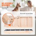 thumbnail image 6 of Portable Dog Ramp for Car&Furniture,Adjustable Pet Steps for Small,Medium&Large Dogs,Cats,Elderly Pets,41.3"Wooden Folding Ramp with 13.77"-25.59"Height,Lightweight for Couch,Bed,SUV, 6 of 6