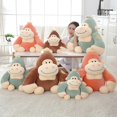 thumbnail image 4 of Juguete de peluche de mono de boca grande de dibujos animados, muñeco de peluche de gorila, almohada rellena de chimpancés para niños, compañeros de juego, regalo para niños, 4 of 5