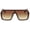 Brown Tortoise, variant on Oversized Sunglasses for Women Men UV400 Lens Metal Arm Top Rimless Eyewear