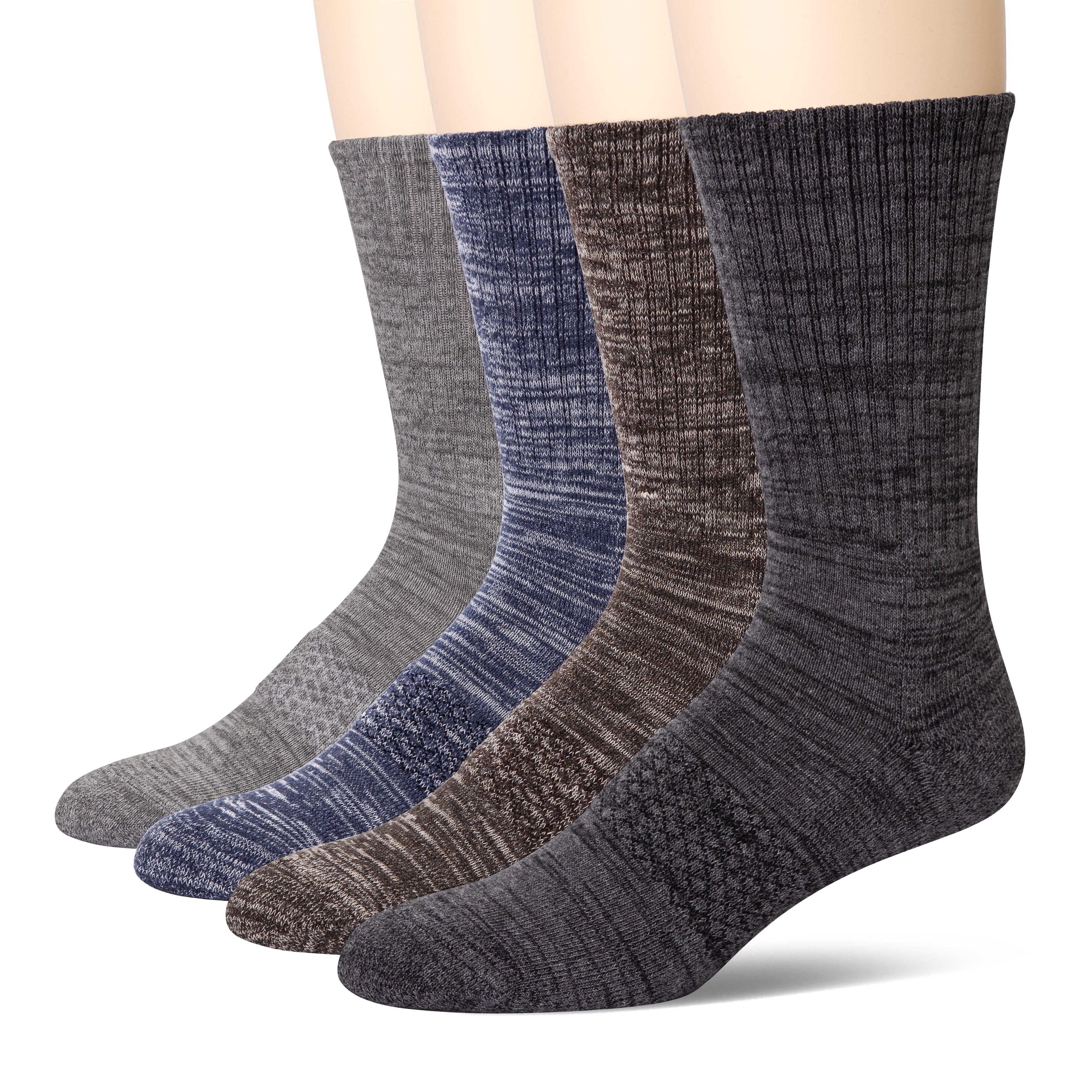 U&I Socks U&I Men's Casual Crew Socks Comfort Cushion Reinforced Toe