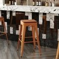 thumbnail image 4 of BizChair Stacking Backless Barstool, Orange/Teak, 4 of 12