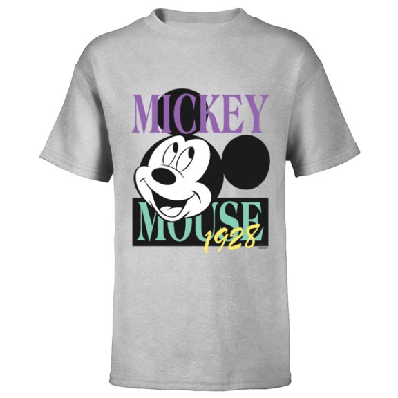 Disney Mickey Mouse Vintage Classics 1928 Retro - Short Sleeve T-Shirt for Kids - Customized-Athletic Heather