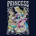 thumbnail image 2 of Women's Disney Princess Princess Sketch Poster  Graphic Tee Navy Blue Large, 2 of 3