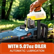 SENIX 20V 10-inch Brushless Cordless Chainsaw with Automatic Oiler, Tool-Free Chain Tension, 2.5Ah Battery & Charger Included, CSX2-M