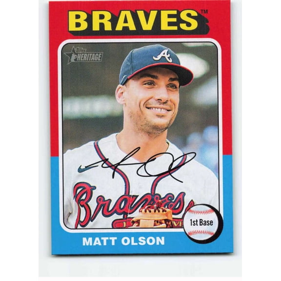 2024 TOPPS HERITAGE #440 MATT OLSON ATLANTA BRAVES