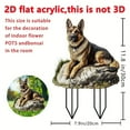 thumbnail image 3 of PPgejGEK New German Shepherds Acrylic Decorative Potted Plant Festival Gift, 3 of 6