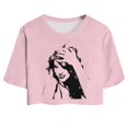 thumbnail image 4 of EDFBUYKRS Girls Shorts Set Top And Short Set Short Sleeve Tees Music Fan Outfit Kids, 4 of 4