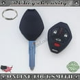 thumbnail image 6 of Remote Shell Keyless Entry Case Fob Fit Many Mitsubishi Eclipse Galant Lancer, 6 of 7