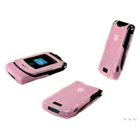 V3 Razr Cell Case - CyonGear Motorola RAZR V3, V3c, & V3i Pink Silicone Case