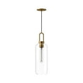 thumbnail image 2 of PD401606BNCL-Alora Lighting-Soji - 1 Light Pendant-20.75 Inches Tall and 6 Inches Wide-Brushed Nickel Finish-Clear Glass Color   -Traditional, 2 of 5