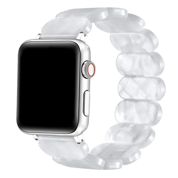 Posh Tech Reese Resin Replacement Apple Watch Band in White