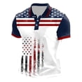 thumbnail image 4 of RMGVDSD Men's Classic Fit Shirts Independence Day Shirt For With Button Front And Print Short Sleeve Style Casual Performance For Patriotic Holidays Basic Work Shirts, 4 of 4