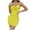 Yellow, variant on Dresses Solid Color Dress With Chest Wrap In Summer Women Wear Lovely Sundress Wedding Guest Dress