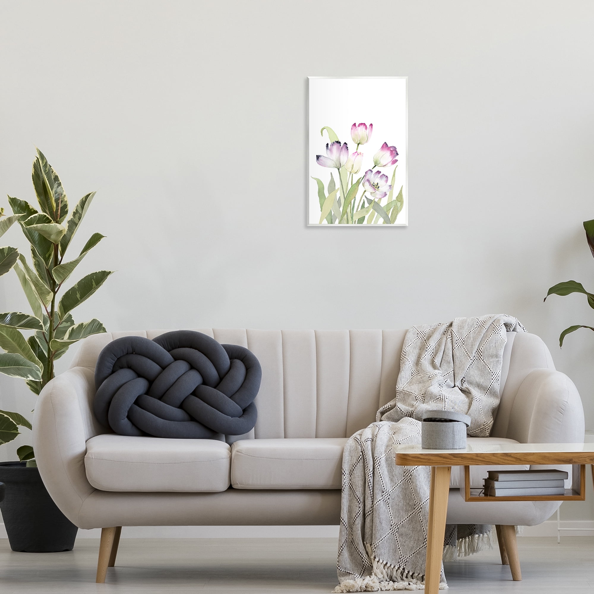 Stupell Industries Fresh Garden Tulips Botanical & Floral Painting Unframed Art Print Wall Art, 13 x 19