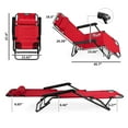 thumbnail image 2 of Portable 2-in-1 Folding Reclining Chair – Extendable Camping Recliner with Oxford Fabric, Compact Fold Design for Outdoor Beach Patio, Supports 264 lbs, 2 of 7