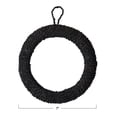 thumbnail image 5 of Storied Home Unique Round Hand-Woven Abaca Rope Trivet with Hanger Black, 5 of 5