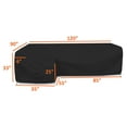 thumbnail image 2 of Covers & All Sectional Couch Covers for L Shape Sofa, 12 Oz Polyester, Waterproof Sofa Cover, Tear & UV Proof Furniture Cover with Handles (Left Side Sofa, 90" x 120" x 33" x 35", Black), 2 of 7
