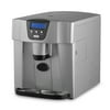NutriChef PICEM75 - Ice Maker & Dispenser - Kitchen Countertop Ice Cube Making Machine & Water Dispenser (2 Sizes of Ice Cubes)