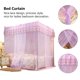 thumbnail image 2 of Mosquitera, mosquitera de Dormitorio Princesa de Lujo Cortina de Cama de Cuatro Esquinas Cortina de Dosel Púrpura Tres Aberturas Laterales Mosquitera 120 * 200 * 200 Unbranded JY19755-01, 2 of 7