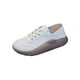 thumbnail image 2 of Zapatos casuales de mujer, zapatillas de deporte de cuero de moda, zapatos antideslizantes para caminar, zapatos de tenis de fondo grueso, sin Beige Salvador  Zapatillas de mujer con plataforma, 2 of 10