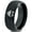 Black Dome Tungsten, variant on Tungsten Cool Guy Nerd Glasses Geek Hair Game Band Ring 8mm Men Women Comfort Fit Black Dome Polished