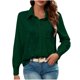 thumbnail image 3 of RKSTN Women's Sequin T Shirts Oversized Lapel Glitter Sparkly Prom Party Pullover Top Button Down Long Sleeve Shirt Women Casual Plus Size Turndown Collar Sequined Comfy Tee Party Club Night Blouse, 3 of 9