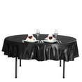 thumbnail image 3 of Efavormart 90" BLACK Wholesale Linens SATIN Round Tablecloth for Kitchen Dining Catering Wedding Birthday Party Events, 3 of 4