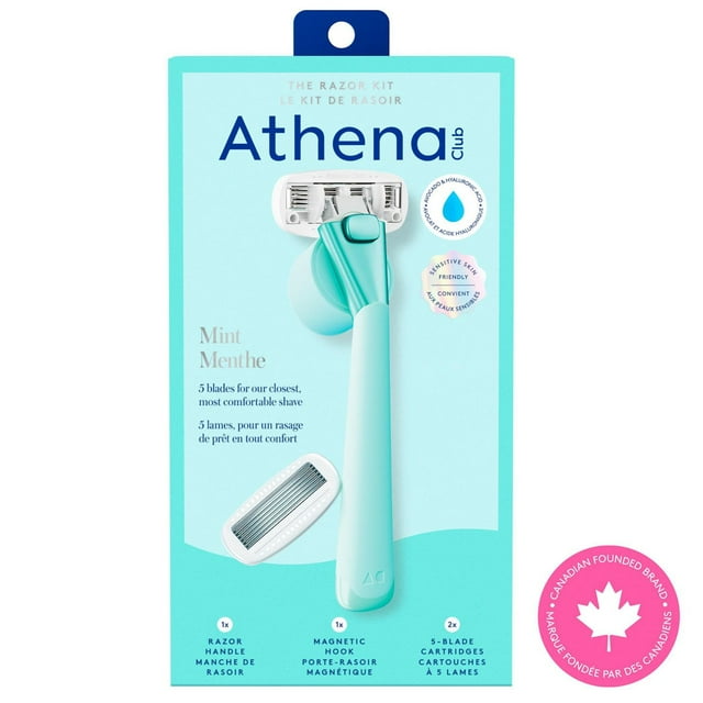 Kit de Rasoir à 5 Lames Athena Club, Menthe