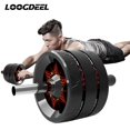 thumbnail image 2 of LOOGDEEL-rueda Abdominal para gimnasio en casa, equipo de Fitness para hombres y mujeres, rodillo de músculos abdominales con polea, con esterilla Fivean unisex, 2 of 2