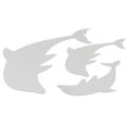 thumbnail image 1 of 3pcs Lindos Delfines Espejo Pegatinas De Pared, Calcomanías De Pared De Espejo Decorativo Extraíbles Decoración Del Hogar Con 15 Cintas Adhesivas De Doble Cara, 1 of 7