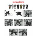 thumbnail image 4 of Advancent 1 par de guardabarros de plástico para bicicleta de montaña, guardabarros para Dirtboard, piezas decorativas para ciclismo, tipo 1 Ciclismo Fibra de carbon Advancent OD000764-04, 4 of 6