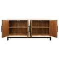 thumbnail image 4 of Bayside 4-Door Sideboard with Solid Wood Frame Multi-Color 2-Tone Finish, 4 of 5
