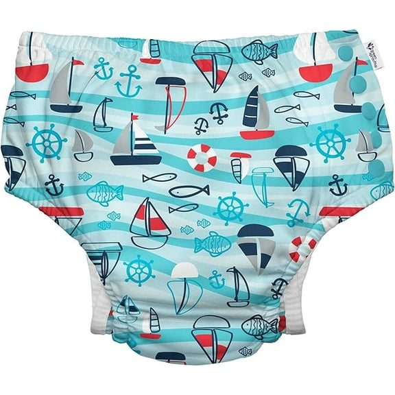 Green Sprouts Eco Snap Swim Diaper-Sail Boats 6 months