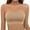 Gold, variant on Strapless Bra for Women, Wireless Non-Slip Padded Bandeau Bra, Seamless Push Up Tube Top Bralette Women's Traceless Large Anti Drop Off One Shoulder Wrapped Chest Wrapped Up Bra Beige L